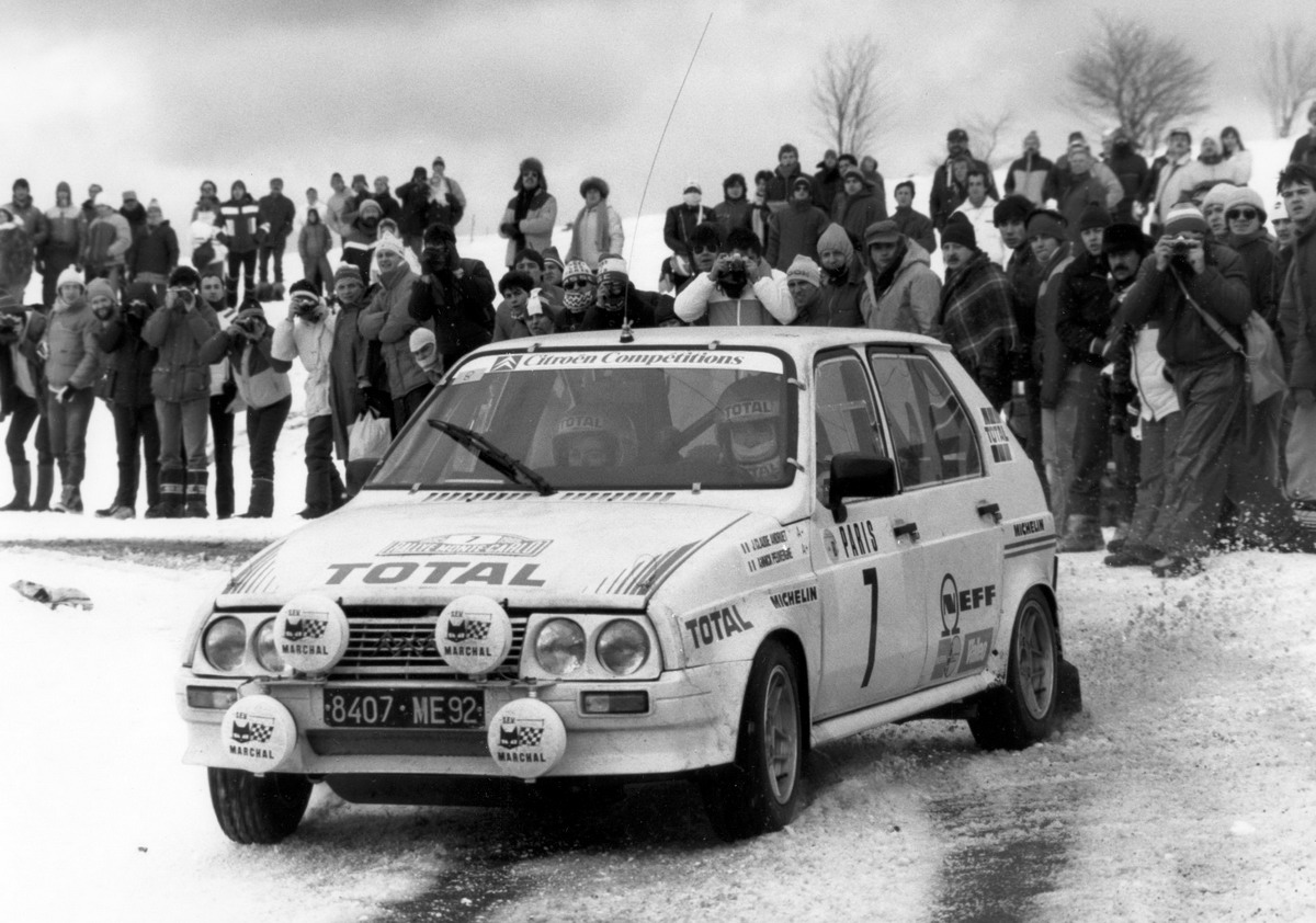 Jean Cloude Andruet al Rally di Monte Carlo 1985