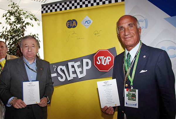 Jean Todt (Presidente FIA) e  Angelo Sticchi Damiani (Presidente dell’Automobile Club d’Italia)