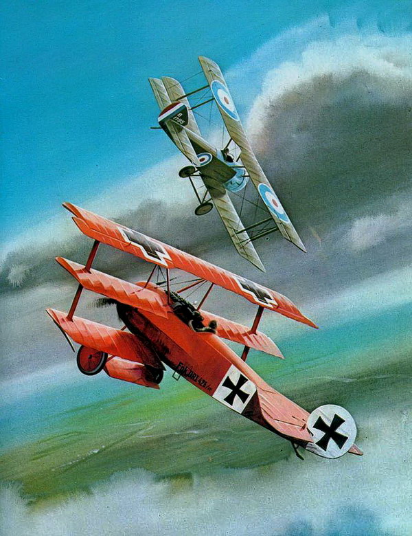 Fokker Dr1 in battaglia