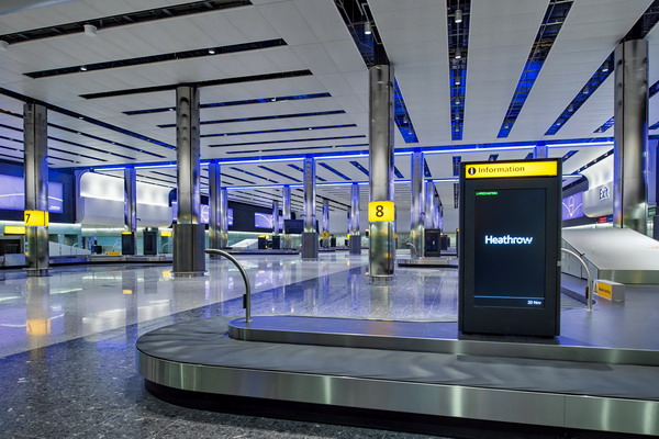 Heathrow, the new Terminal 2A, baggage reclaim hall, 20th November 2013.