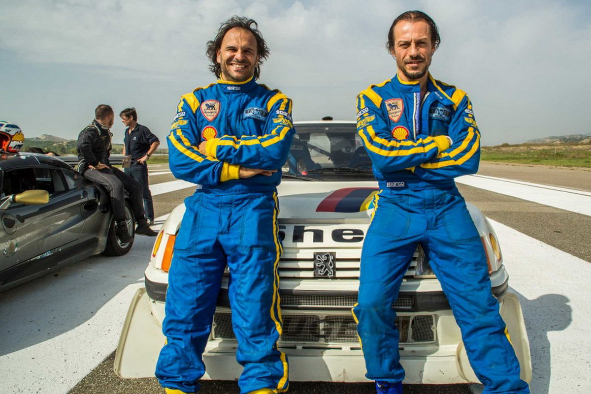 Paolo Andreucci, 9 volte Campione italiano di rally e pilota ufficiale di Peugeot Sport Italia con Stefano Accorsi, brand ambassador della Casa del Leone 