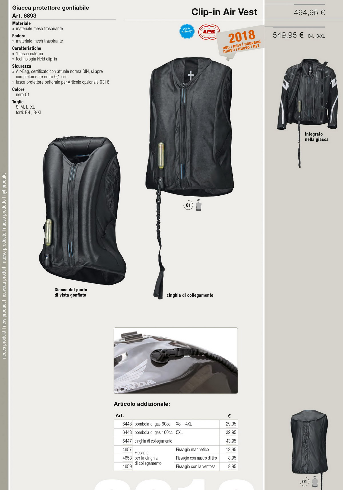 motori_360_HELD - Giacca Protettore Gonfiabile Clip-in Air Vest